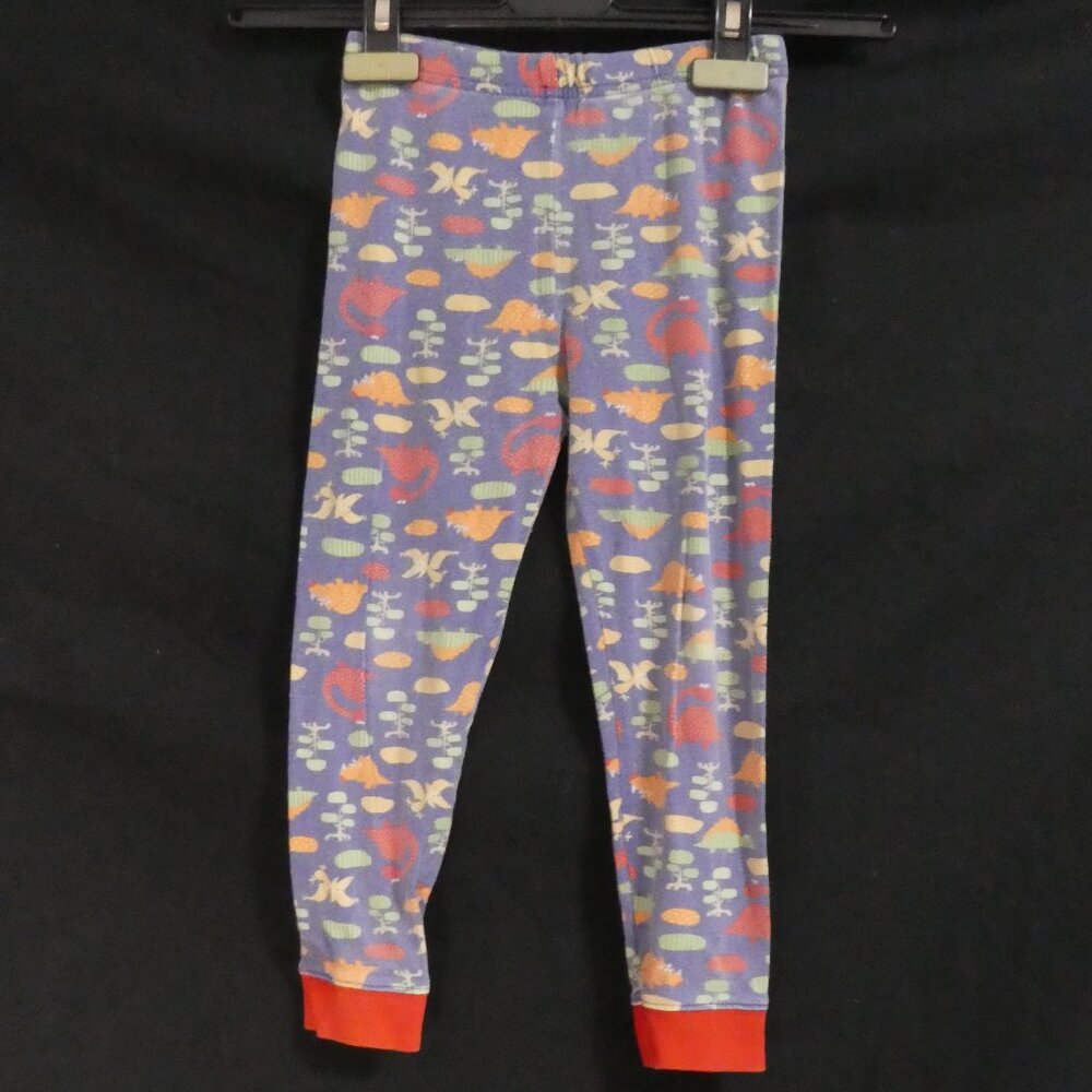 Unbranded | size 4 | Colorful Dinosaur Print Pajama Pants | Cuffed Hems